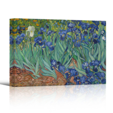 Irises by Van Gogh Giclee Canvas Prints Wrapped Gallery Wall Art | Stretched and Framed Ready to Hang - 12" x 18"