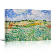Plain Near Auvers by Van Gogh Giclee Canvas Prints Wrapped Gallery Wall Art | Stretched and Framed Ready to Hang - 12" x 18"