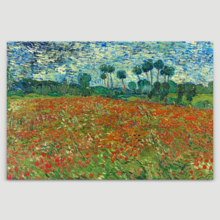 Poppy Field (Field Of Poppies) by Van Gogh - Canvas Print