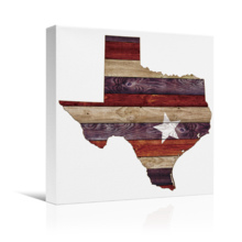 Authentic America Texas - Canvas Art