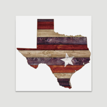 Authentic America Texas - Canvas Art