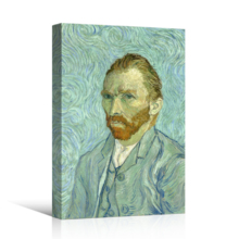 Portrait of Vincent Van Gogh - Inspirational Famous People Series | Giclee Print Canvas Wall Art. Ready to Hang - 24"x36"