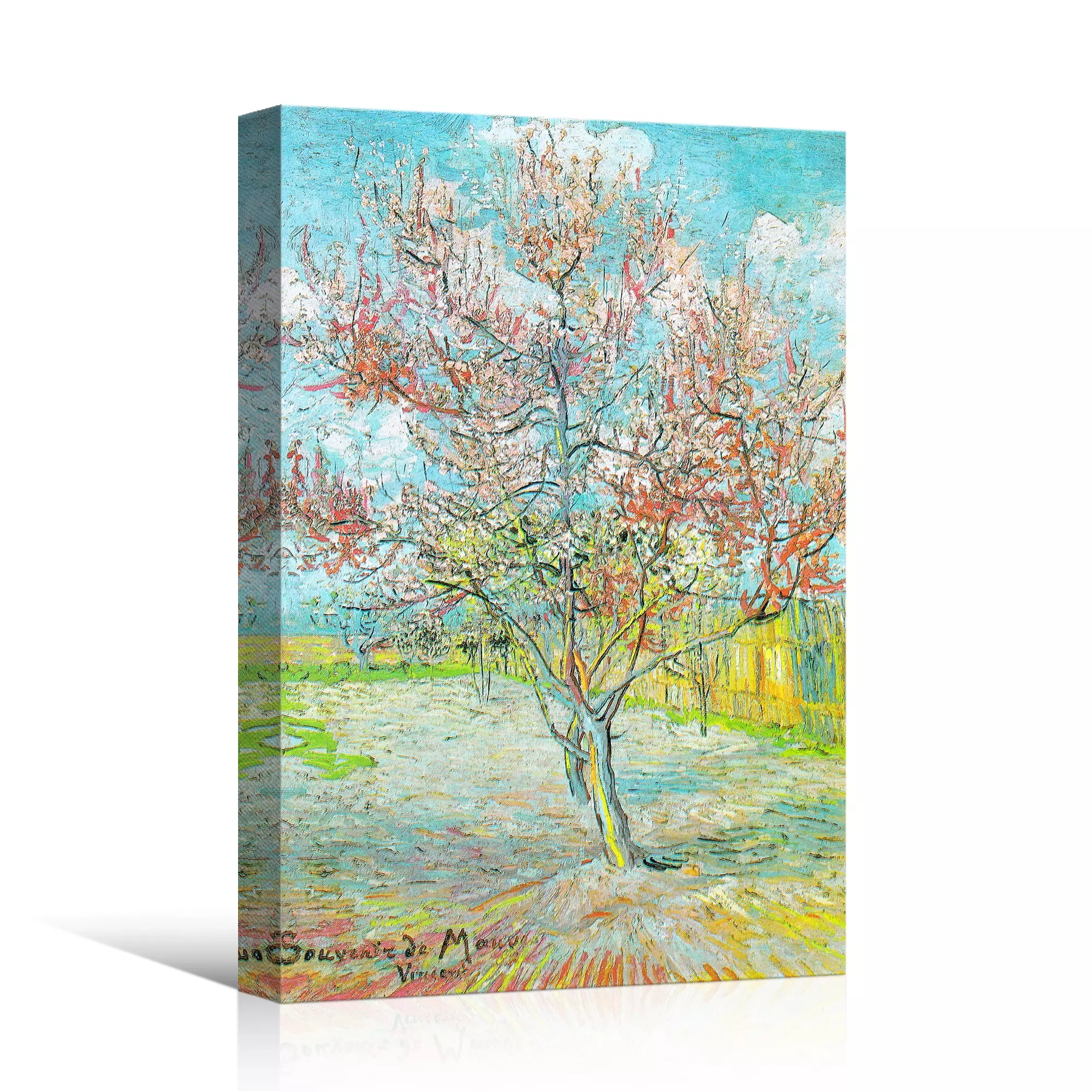 Flowering Peach Trees (Tree In Bloom) by Van Gogh - Canvas Print