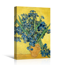 Irises by Vincent Van Gogh - Canvas Print Wall Art Famous Painting Reproduction - 12" x 18"