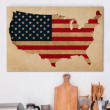 Vintage American Patriotism - Canvas Art