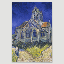 The Church At Auvers (Auvers-Sur-Oise) by Van Gogh - Canvas Print