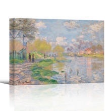 Spring By The Seine by Claude Monet - Canvas Art