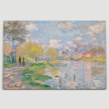 Spring By The Seine by Claude Monet - Canvas Art