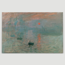 Impression, Sunrise by Claude Monet - Canvas Print