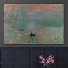 Impression, Sunrise by Claude Monet - Canvas Print