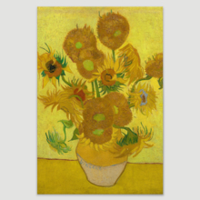 Sunflower by Van Gogh Giclee Canvas Prints Wrapped Gallery Wall Art | Stretched and Framed Ready to Hang - 12" x 18"