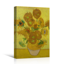 Sunflower by Van Gogh Giclee Canvas Prints Wrapped Gallery Wall Art | Stretched and Framed Ready to Hang - 12" x 18"