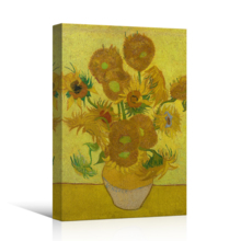 Sunflower by Van Gogh Giclee Canvas Prints Wrapped Gallery Wall Art | Stretched and Framed Ready to Hang - 24" x 36"