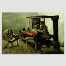 Weaver by Vincent Van Gogh - Canvas Print Wall Art Famous Painting Reproduction - 16" x 24"