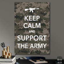 Keep Calm, Army On - Canvas Art