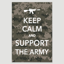 Keep Calm, Army On - Canvas Art