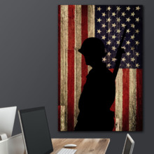 Silhouette of Honor - Canvas Art