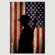 Silhouette of Honor - Canvas Art