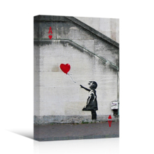 Ace Of Hearts Playing Card Girl With Balloon by Banksy