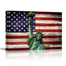 Rustic Liberty - Canvas Art