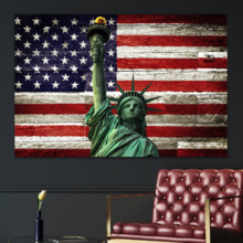 Rustic Liberty - Canvas Art