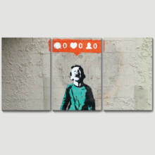 Nobody Likes Me Child Screaming by Banksy in 3 Panels