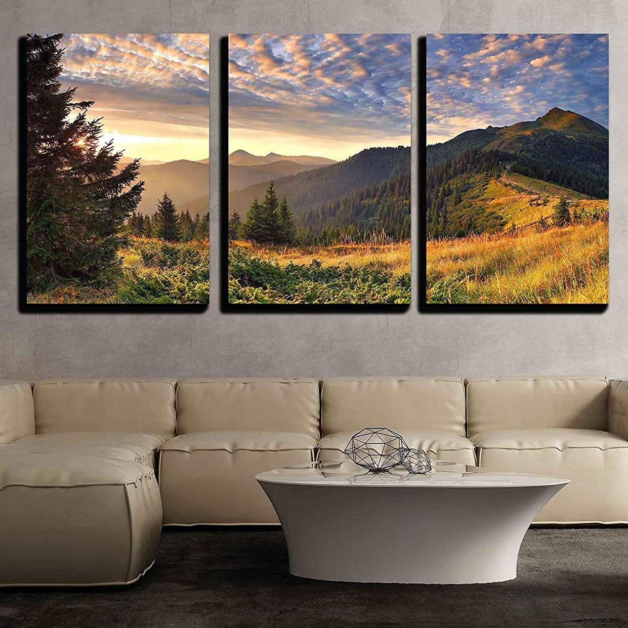 Sunrise in The Mountains - Canvas Art Wall Art - 16