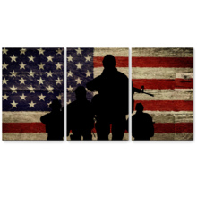 Boots on the Ground - 3 Panel Canvas Art