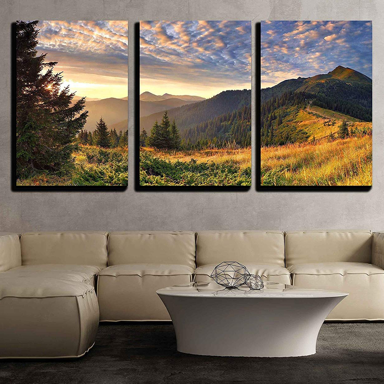 Sunrise in The Mountains - Canvas Art Wall Art - 24