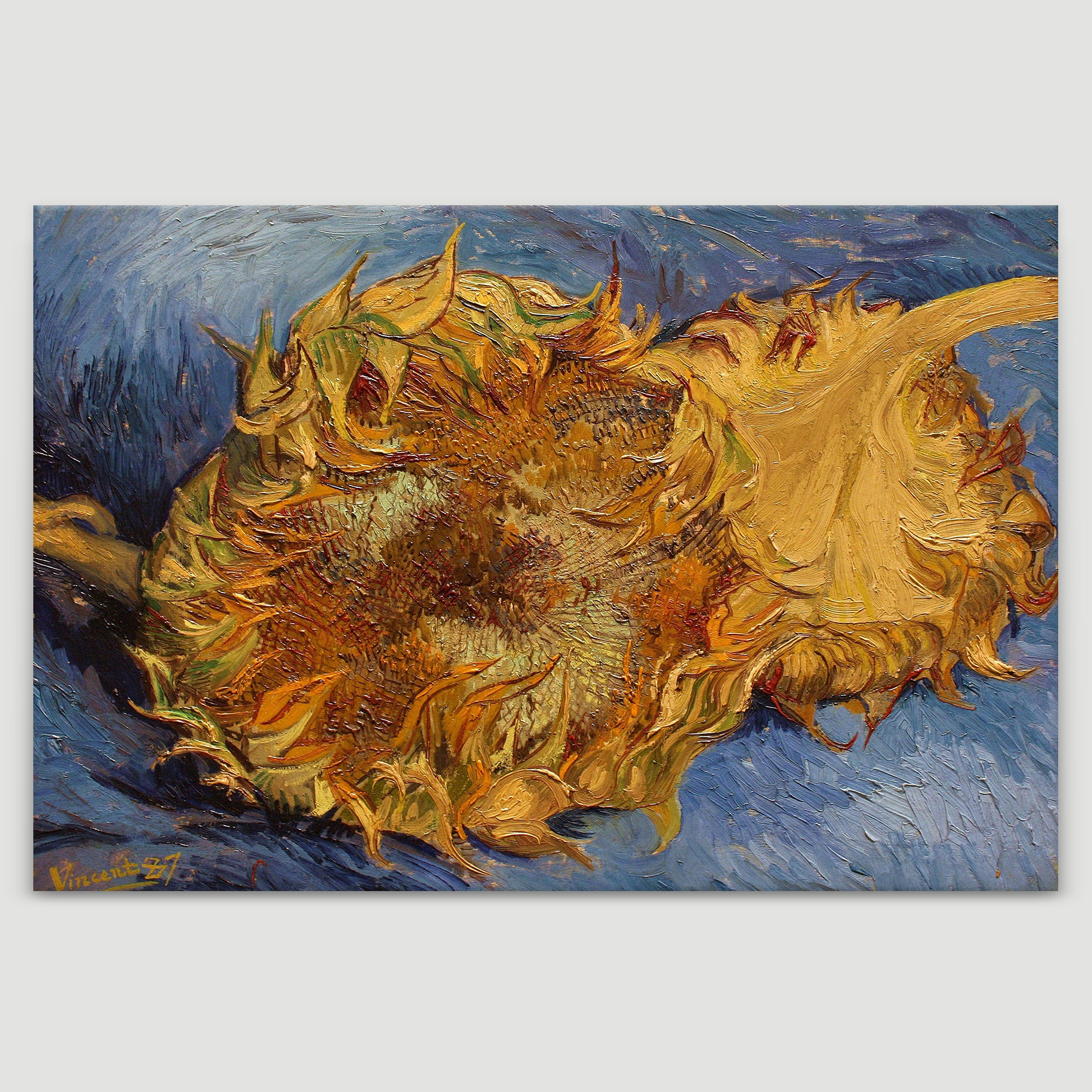 The Sunflowers by Vincent Van Gogh - Oil Painting Reproduction on Canvas Prints Wall Art, Ready to Hang - 32