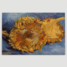 The Sunflowers by Vincent Van Gogh - Oil Painting Reproduction on Canvas Prints Wall Art, Ready to Hang - 32" x 48"