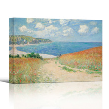 Path in the Wheat at Pourville by Claude Monet - Canvas Art