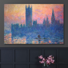 The Houses Of Parliament by Claude Monet - Canvas Print