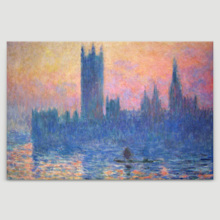 The Houses Of Parliament by Claude Monet - Canvas Print