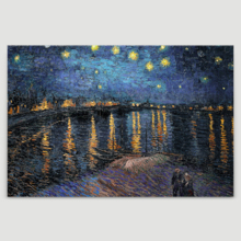 Starry Night Over The Rhone by Van Gogh - Canvas Print