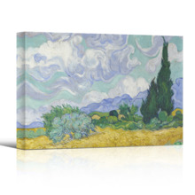 Wheatfield With Cypresses by Van Gogh - Canvas Print