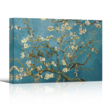 Canvas Wall Art Van Gogh Almond Blossom Painting Artwork for Home Decor Framed 16x24 inches