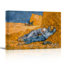 Siesta (Noon: Rest from Work, After Millet) by Van Gogh - Canvas Print
