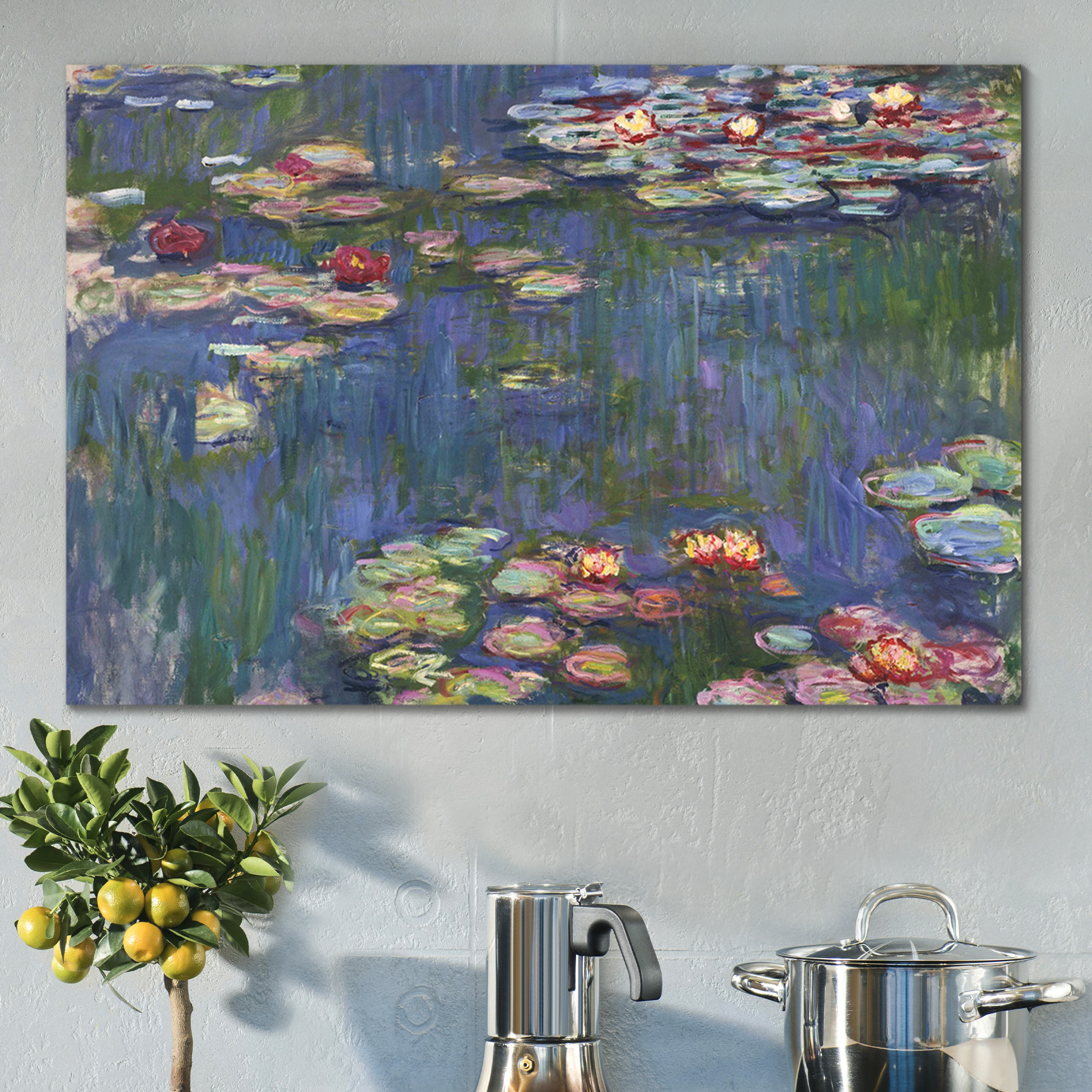 Water-Lilies by Claude Monet - Canvas Art