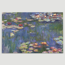 Water-Lilies by Claude Monet - Canvas Art