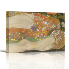 Water Serpents II by Gustav Klimt - Canvas Art Print