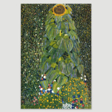 Sunflower by Gustav Klimt - Canvas Art