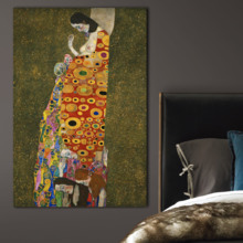 Hope II by Gustav Klimt (Portrait) - Canvas Art