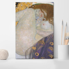 Danae by Gustav Klimt (Portrait) - Canvas Art