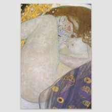 Danae by Gustav Klimt (Portrait) - Canvas Art
