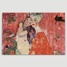 The Woman Friends by Gustav Klimt - Canvas Art