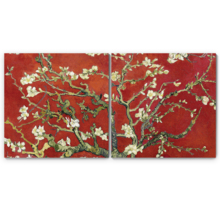 Red Almond Blossom by Van Gogh - Canvas Print