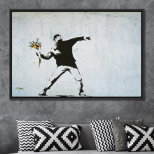 Rage The Flower Thrower Palestine by Banksy