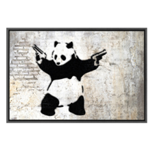 Panda With Guns Stick Em Up by Banksy