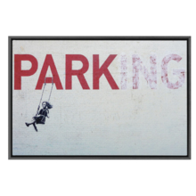 Parking With Girl On A Swing by Banksy